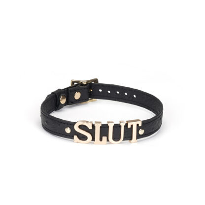 Liebe Seele Demon's Kiss (Halsband mit Slut-Schriftzug)