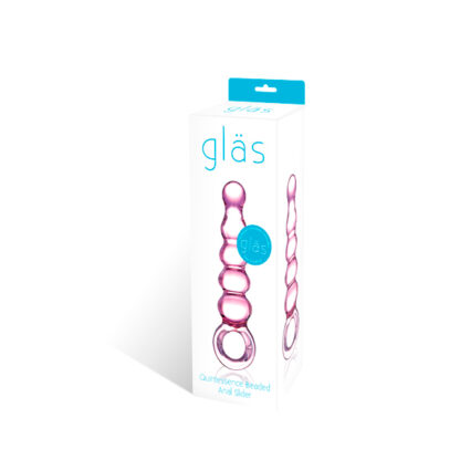 Gläs Gerippter Analdildo – Bild 2
