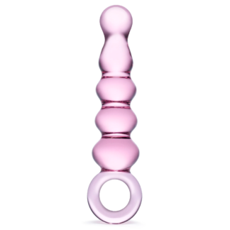 Gläs Gerippter Analdildo