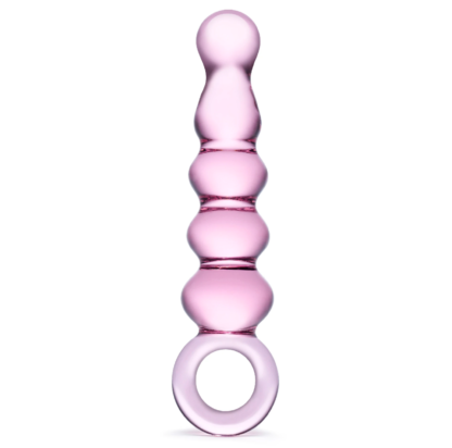 Gläs Gerippter Analdildo