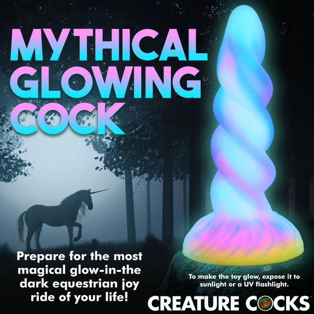 Creature Cocks Moon Rider Einhorn Dildo Glow In The Dark – Bild 14