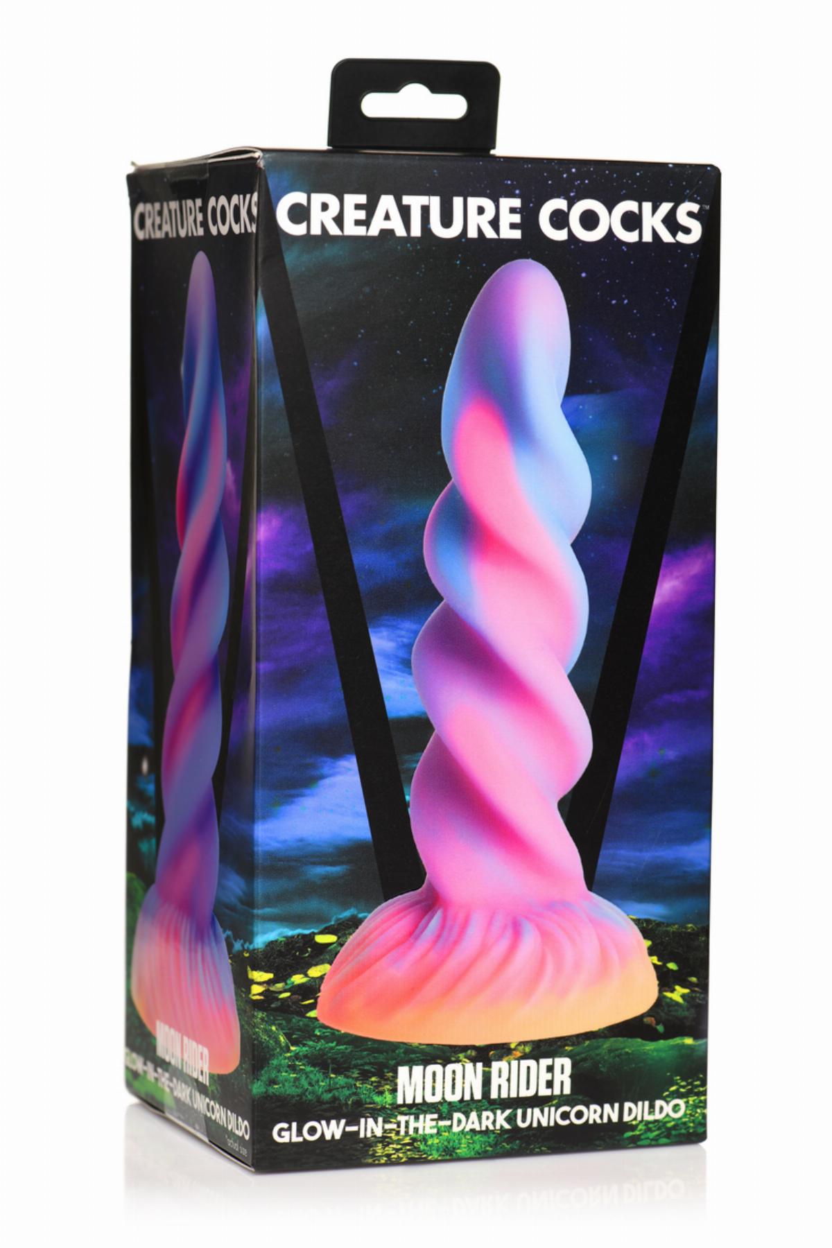 Creature Cocks Moon Rider Einhorn Dildo Glow In The Dark – Bild 7