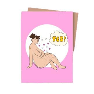 You're Welcome Club Postkarte OMG Yes!