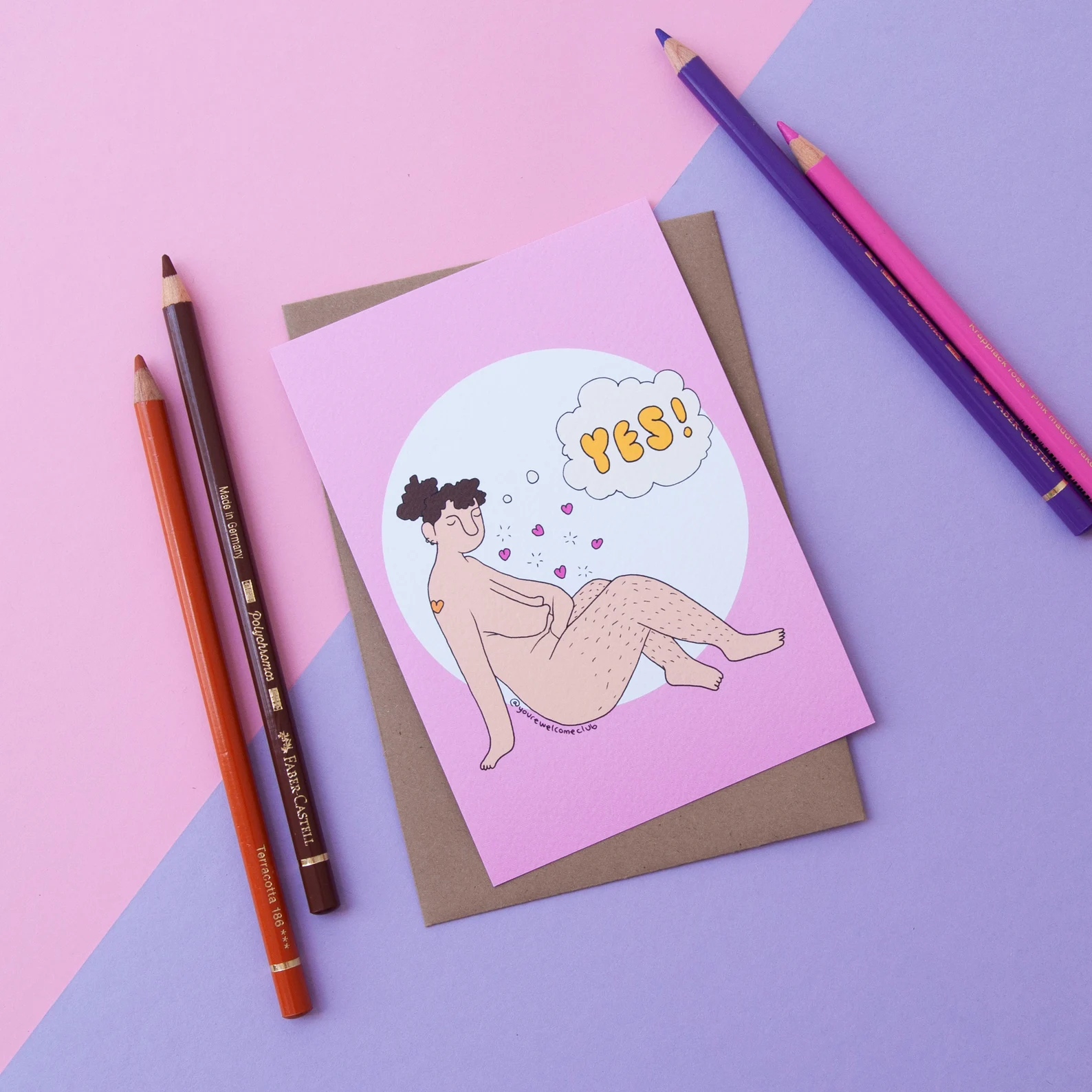 You're Welcome Club Postkarte OMG Yes! – Bild 2