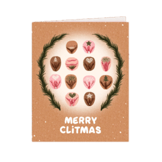 The Vulva Gallery Postkarte Merry Clitmas
