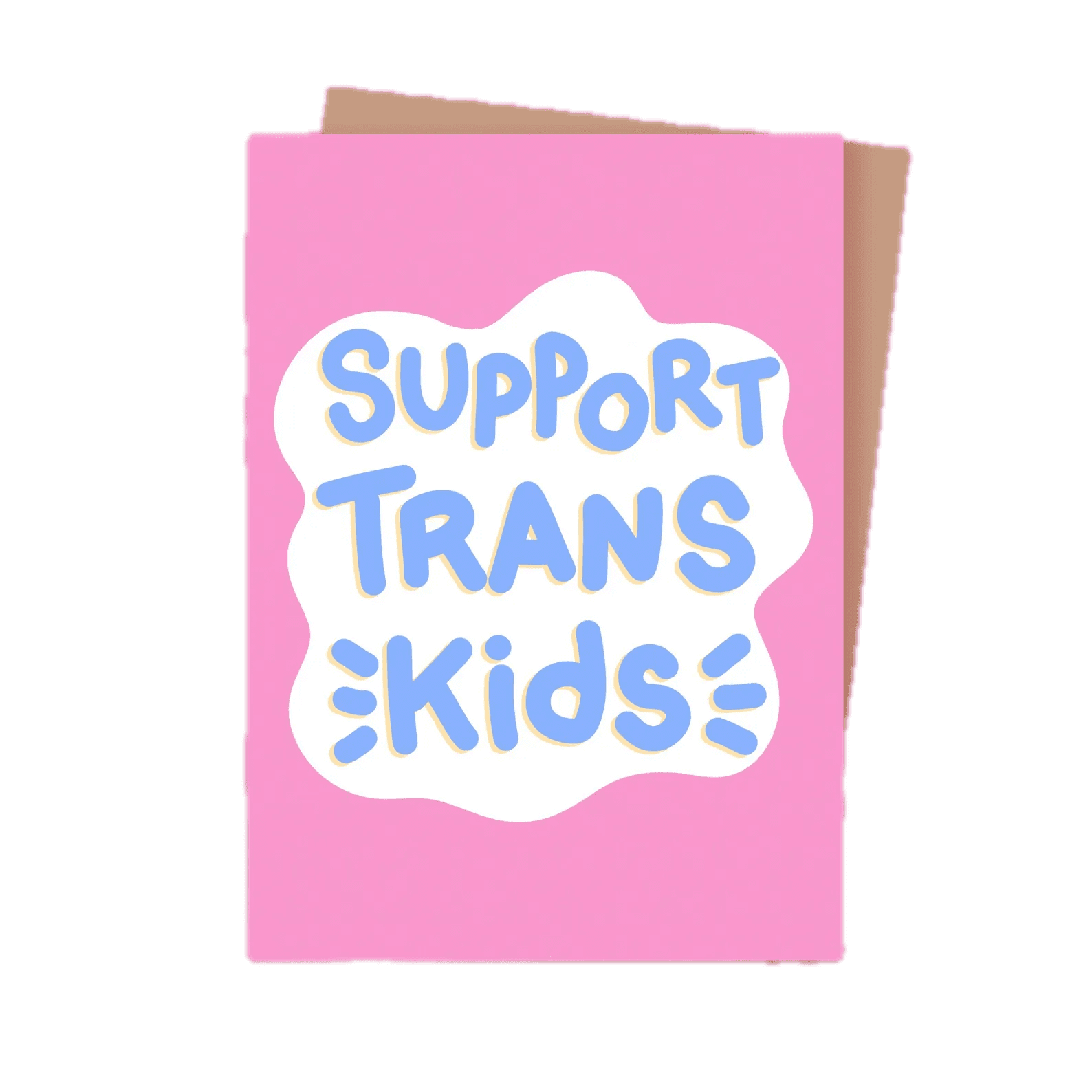 You're Welcome Club Postkarte Support Trans Kids