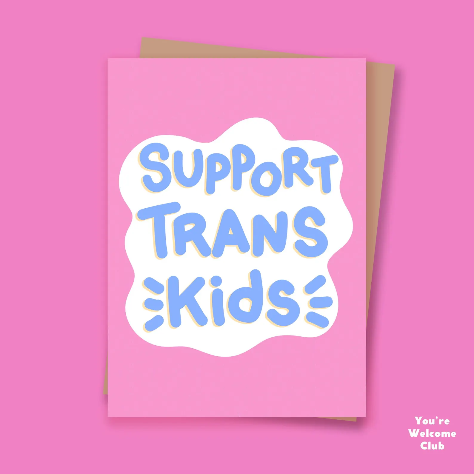 You're Welcome Club Postkarte Support Trans Kids – Bild 3