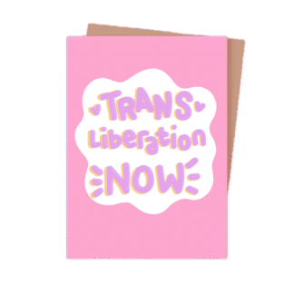 You're Welcome Club Postkarte Trans Liberation