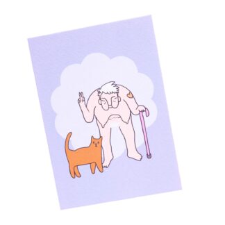 You're Welcome Club Postkarte Happy Granny