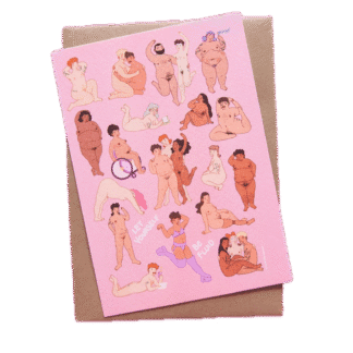 You're Welcome Club Postkarte Let Yourself Be Fluid