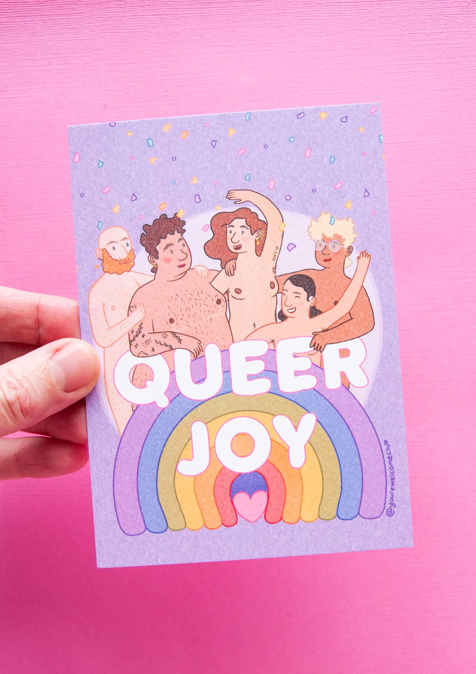 You're Welcome Club Postkarte Queer Joy – Bild 2