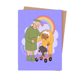 You're Welcome Club Postkarte Supportive Grannies